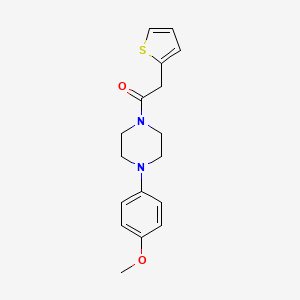 molecular formula C17H20N2O2S B5799623 1-(4-methoxyphenyl)-4-(2-thienylacetyl)piperazine 