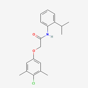 molecular formula C19H22ClNO2 B5799638 2-(4-chloro-3,5-dimethylphenoxy)-N-(2-isopropylphenyl)acetamide 