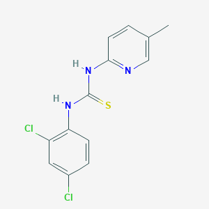 molecular formula C13H11Cl2N3S B5799670 N-(2,4-dichlorophenyl)-N'-(5-methyl-2-pyridinyl)thiourea 