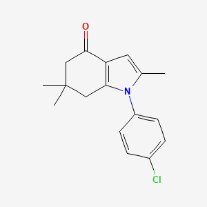 molecular formula C17H18ClNO B5799676 1-(4-chlorophenyl)-2,6,6-trimethyl-1,5,6,7-tetrahydro-4H-indol-4-one CAS No. 163083-11-2