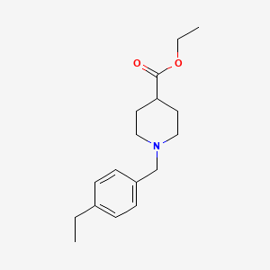 molecular formula C17H25NO2 B5799678 ethyl 1-(4-ethylbenzyl)-4-piperidinecarboxylate 