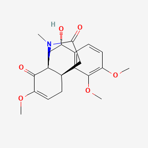 molecular formula C20H23NO6 B579968 16-氧代普罗美塔芬 CAS No. 58738-31-1