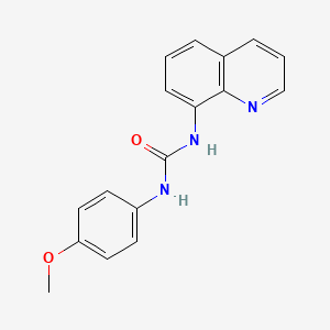 molecular formula C17H15N3O2 B5799690 N-(4-methoxyphenyl)-N'-8-quinolinylurea 