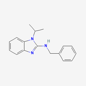 molecular formula C17H19N3 B5799706 N-benzyl-1-isopropyl-1H-benzimidazol-2-amine 