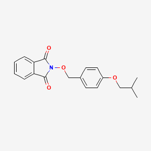 molecular formula C19H19NO4 B5799729 2-[(4-isobutoxybenzyl)oxy]-1H-isoindole-1,3(2H)-dione 