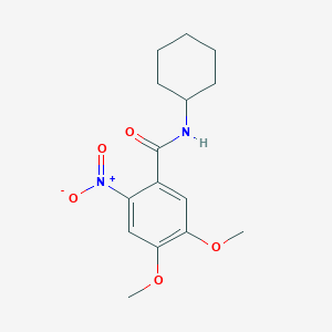 molecular formula C15H20N2O5 B5799766 N-cyclohexyl-4,5-dimethoxy-2-nitrobenzamide CAS No. 5867-30-1