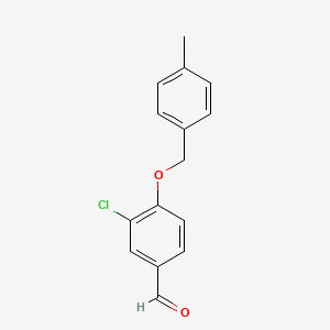molecular formula C15H13ClO2 B5799783 3-chloro-4-[(4-methylbenzyl)oxy]benzaldehyde 