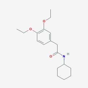 molecular formula C18H27NO3 B5799794 N-cyclohexyl-2-(3,4-diethoxyphenyl)acetamide 