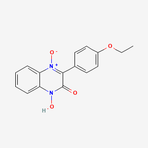 molecular formula C16H14N2O4 B5799797 3-(4-ethoxyphenyl)-1-hydroxy-2(1H)-quinoxalinone 4-oxide 