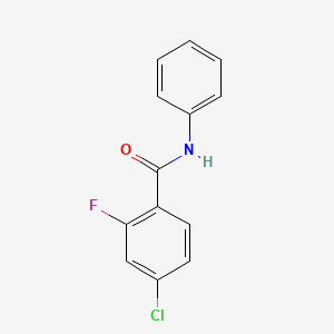 molecular formula C13H9ClFNO B5799805 4-chloro-2-fluoro-N-phenylbenzamide 