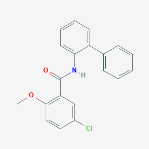molecular formula C20H16ClNO2 B5799823 N-2-biphenylyl-5-chloro-2-methoxybenzamide 