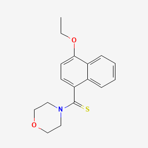 molecular formula C17H19NO2S B5799836 4-[(4-ethoxy-1-naphthyl)carbonothioyl]morpholine 