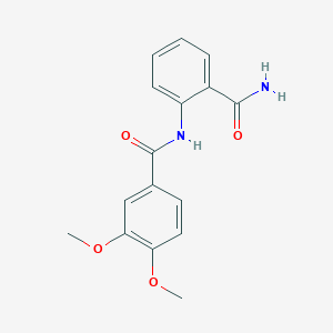 molecular formula C16H16N2O4 B5799843 N-[2-(aminocarbonyl)phenyl]-3,4-dimethoxybenzamide 
