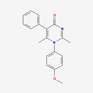 molecular formula C19H18N2O2 B5799844 1-(4-methoxyphenyl)-2,6-dimethyl-5-phenyl-4(1H)-pyrimidinone 