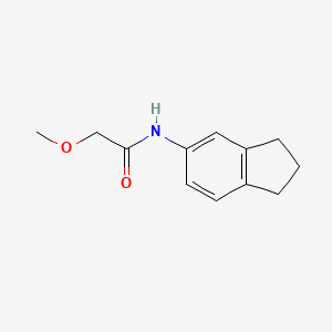 molecular formula C12H15NO2 B5799917 N-(2,3-dihydro-1H-inden-5-yl)-2-methoxyacetamide 