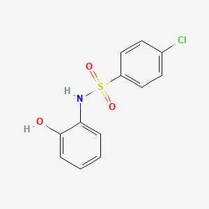 molecular formula C12H10ClNO3S B5799958 4-chloro-N-(2-hydroxyphenyl)benzenesulfonamide 