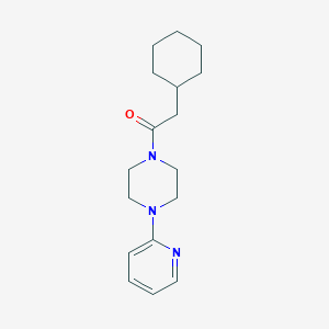 molecular formula C17H25N3O B5799964 1-(cyclohexylacetyl)-4-(2-pyridinyl)piperazine 