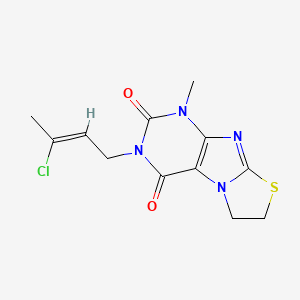 molecular formula C12H13ClN4O2S B5799982 3-(3-chloro-2-buten-1-yl)-1-methyl-6,7-dihydro[1,3]thiazolo[2,3-f]purine-2,4(1H,3H)-dione 