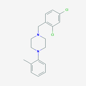 molecular formula C18H20Cl2N2 B5799999 1-(2,4-dichlorobenzyl)-4-(2-methylphenyl)piperazine CAS No. 5269-61-4