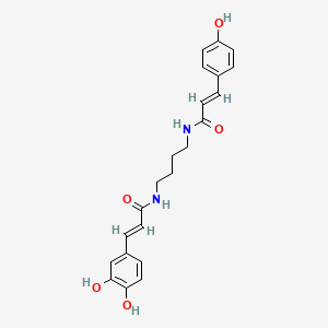 molecular formula C22H24N2O5 B580001 N-p-coumaroyl-N'-caffeoylputrescine CAS No. 1138156-77-0