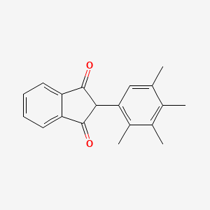 molecular formula C19H18O2 B5800012 2-(2,3,4,5-tetramethylphenyl)-1H-indene-1,3(2H)-dione 
