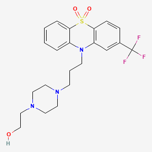 molecular formula C22H26F3N3O3S B580002 Fluphenazine S,S-dioxide CAS No. 1476-79-5