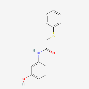 molecular formula C14H13NO2S B5800032 N-(3-hydroxyphenyl)-2-(phenylthio)acetamide 
