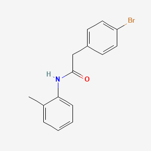 molecular formula C15H14BrNO B5800047 2-(4-bromophenyl)-N-(2-methylphenyl)acetamide CAS No. 349430-64-4