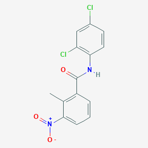 molecular formula C14H10Cl2N2O3 B5800063 N-(2,4-dichlorophenyl)-2-methyl-3-nitrobenzamide 