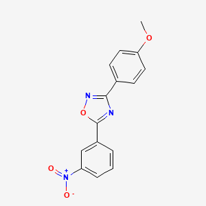 molecular formula C15H11N3O4 B5800138 3-(4-methoxyphenyl)-5-(3-nitrophenyl)-1,2,4-oxadiazole 