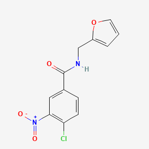 molecular formula C12H9ClN2O4 B5800162 4-chloro-N-(2-furylmethyl)-3-nitrobenzamide 