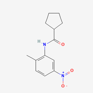 molecular formula C13H16N2O3 B5800179 N-(2-methyl-5-nitrophenyl)cyclopentanecarboxamide 