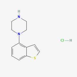 molecular formula C12H15ClN2S B580018 盐酸1-(苯并[b]噻吩-4-基)哌嗪 CAS No. 913614-18-3