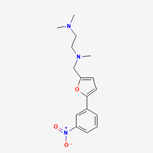 molecular formula C16H21N3O3 B5800189 N,N,N'-trimethyl-N'-{[5-(3-nitrophenyl)-2-furyl]methyl}-1,2-ethanediamine 