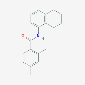 molecular formula C19H21NO B5800195 2,4-dimethyl-N-(5,6,7,8-tetrahydro-1-naphthalenyl)benzamide 