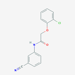 molecular formula C15H11ClN2O2 B5800209 2-(2-chlorophenoxy)-N-(3-cyanophenyl)acetamide 
