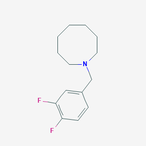 molecular formula C14H19F2N B5800237 1-(3,4-difluorobenzyl)azocane 