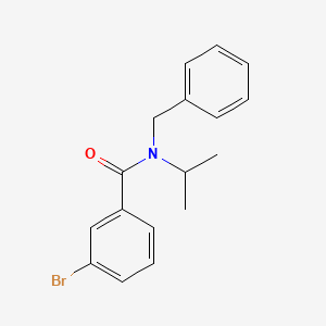 molecular formula C17H18BrNO B5800259 N-benzyl-3-bromo-N-isopropylbenzamide 