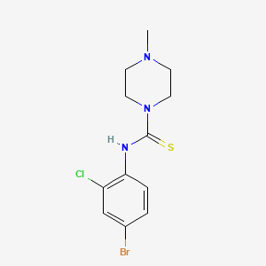 N-(4-bromo-2-chlorophenyl)-4-methyl-1-piperazinecarbothioamide