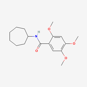 N-cycloheptyl-2,4,5-trimethoxybenzamide