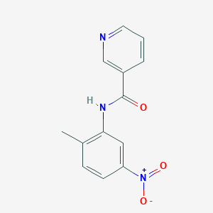 molecular formula C13H11N3O3 B5800323 N-(2-methyl-5-nitrophenyl)nicotinamide 