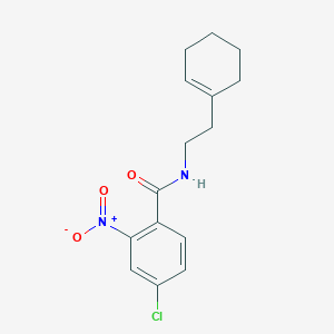 molecular formula C15H17ClN2O3 B5800333 4-chloro-N-[2-(1-cyclohexen-1-yl)ethyl]-2-nitrobenzamide 