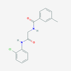 molecular formula C16H15ClN2O2 B5800382 N-{2-[(2-chlorophenyl)amino]-2-oxoethyl}-3-methylbenzamide 
