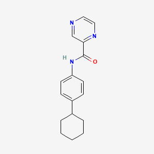 molecular formula C17H19N3O B5800390 N-(4-cyclohexylphenyl)-2-pyrazinecarboxamide 