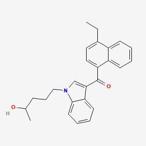 molecular formula C26H27NO2 B580040 JWH-210 4-羟基戊基（100 微克/毫升甲醇） CAS No. 1427521-37-6