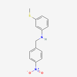 molecular formula C14H14N2O2S B5800409 3-(methylthio)-N-(4-nitrobenzyl)aniline 