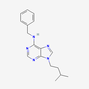 molecular formula C17H21N5 B5800426 N-benzyl-9-(3-methylbutyl)-9H-purin-6-amine 