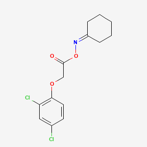 molecular formula C14H15Cl2NO3 B5800430 cyclohexanone O-[2-(2,4-dichlorophenoxy)acetyl]oxime 