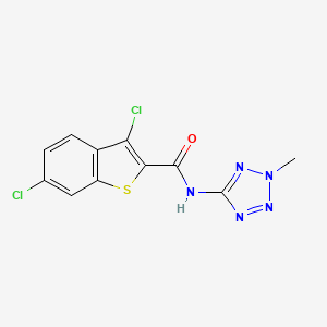 molecular formula C11H7Cl2N5OS B5800458 3,6-dichloro-N-(2-methyl-2H-tetrazol-5-yl)-1-benzothiophene-2-carboxamide 