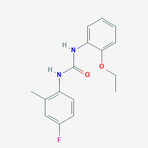 molecular formula C16H17FN2O2 B5800461 N-(2-ethoxyphenyl)-N'-(4-fluoro-2-methylphenyl)urea 